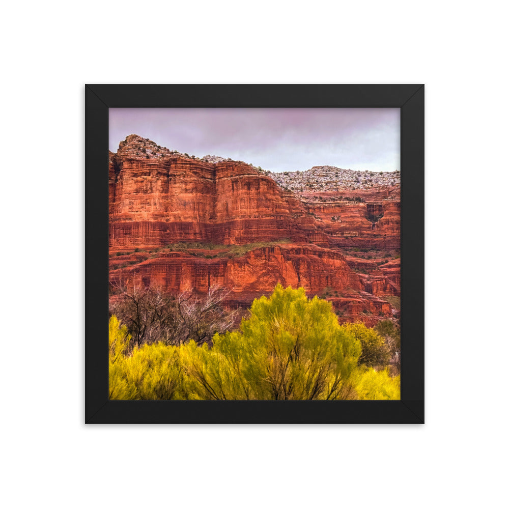 Sedona Arizona Red Rock Mountains Framed Poster Art