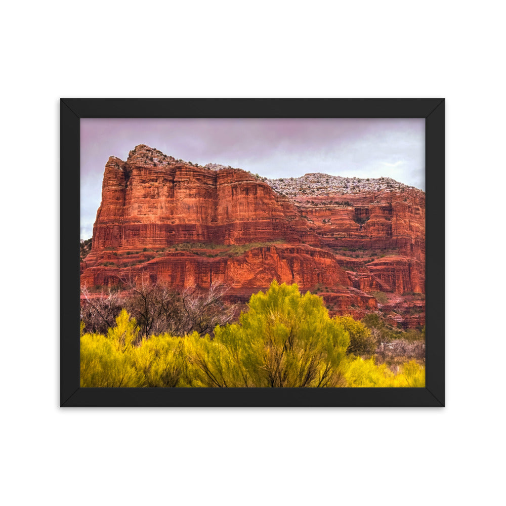 Sedona Arizona Red Rock Mountains Framed Poster Art