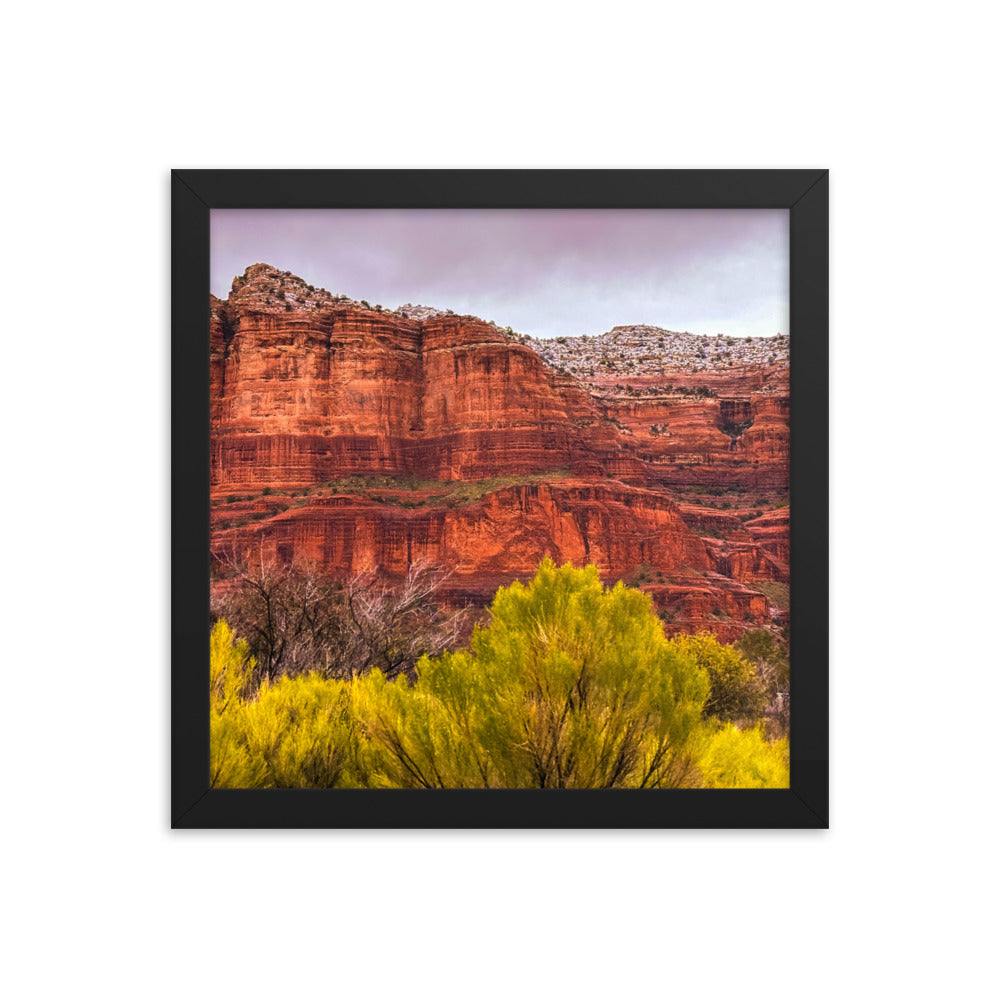 Sedona Arizona Red Rock Mountains Framed Poster Art