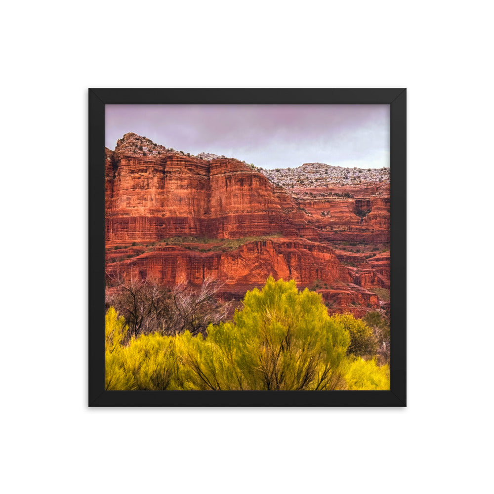 Sedona Arizona Red Rock Mountains Framed Poster Art