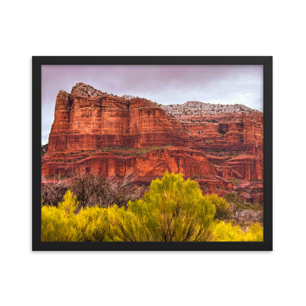 Sedona Arizona Red Rock Mountains Framed Poster Art
