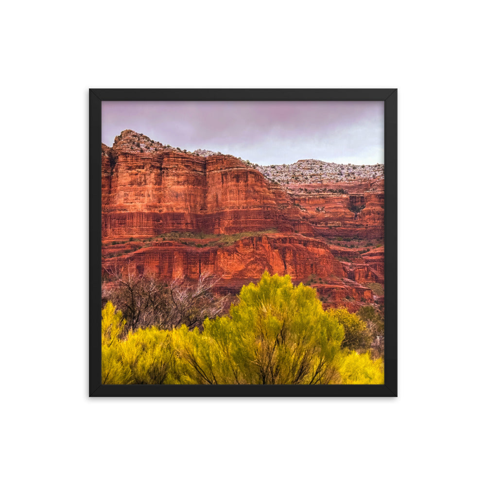Sedona Arizona Red Rock Mountains Framed Poster Art