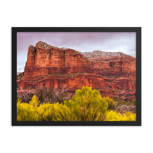 Sedona Arizona Red Rock Mountains Framed Poster Art